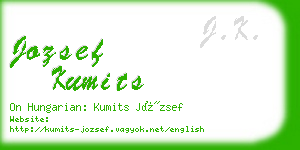 jozsef kumits business card